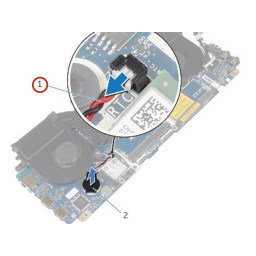 Dell Alienware 13 Замена батарейки типа «монета»